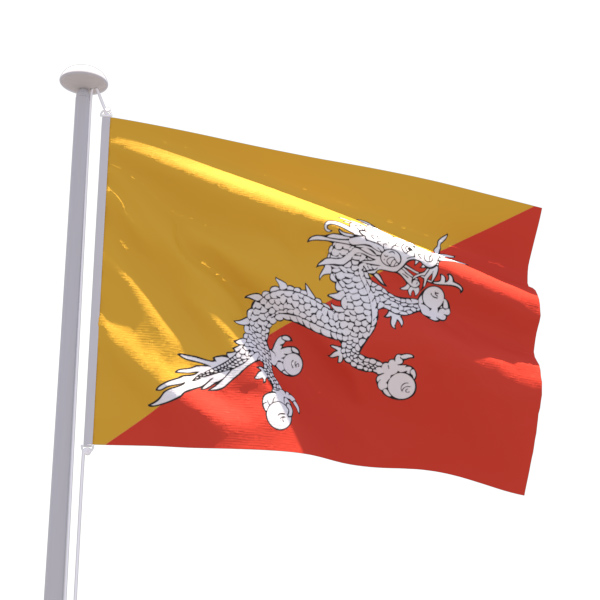 Drapeau Bhoutan