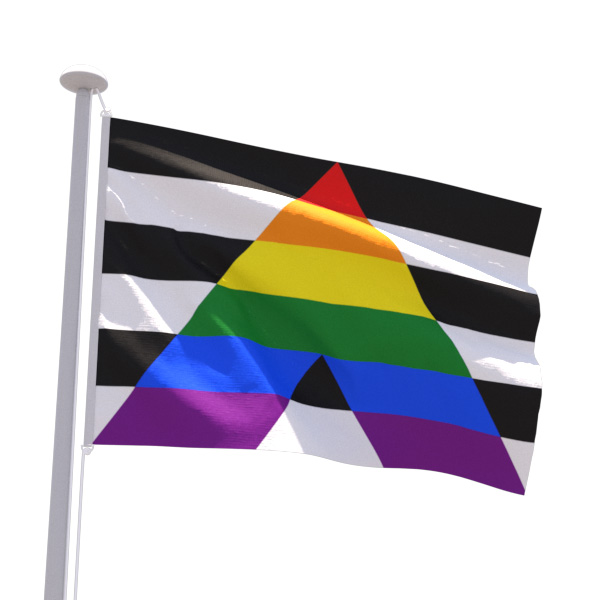 Drapeau LGBT Alliance gay-hétéro