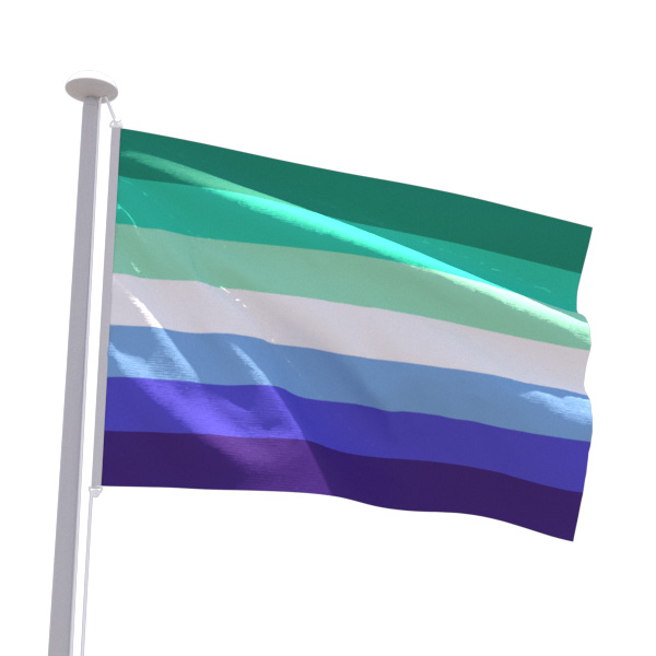 Drapeau LGBT gay masculin