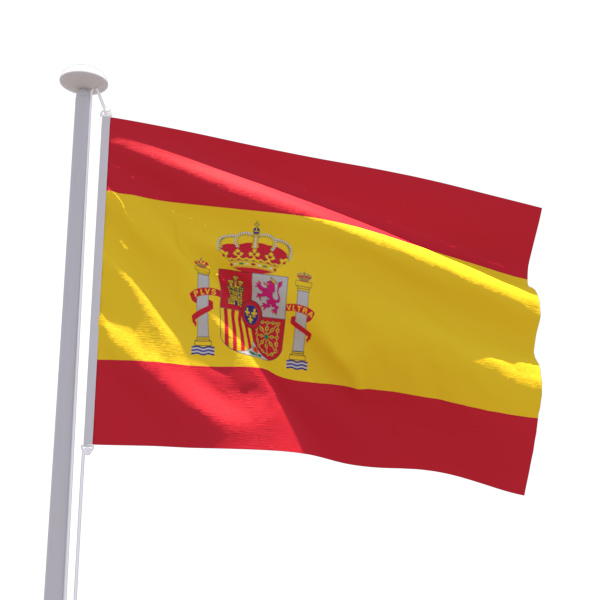 Drapeau Espagne (avec écusson)