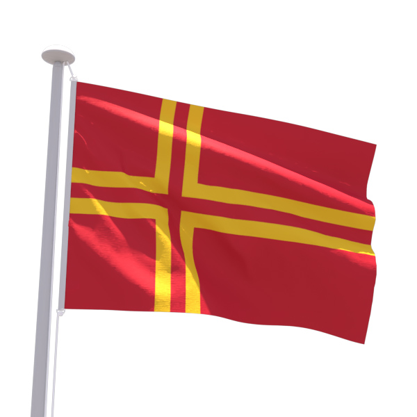 Drapeau Normandie Croix St-Olaf