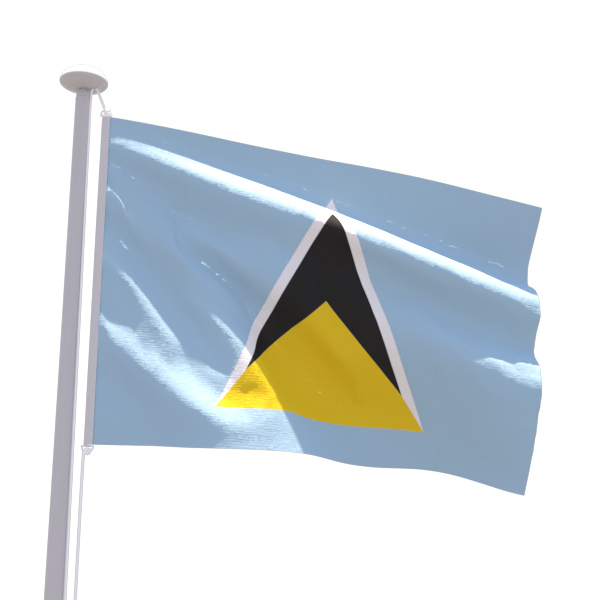 Drapeau Îles Sainte-Lucie