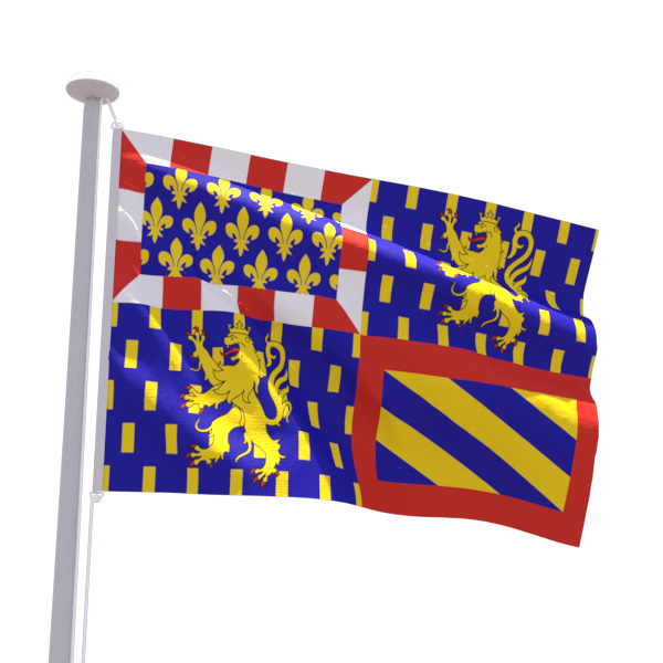 Drapeau historique Bourgogne Franche Comté